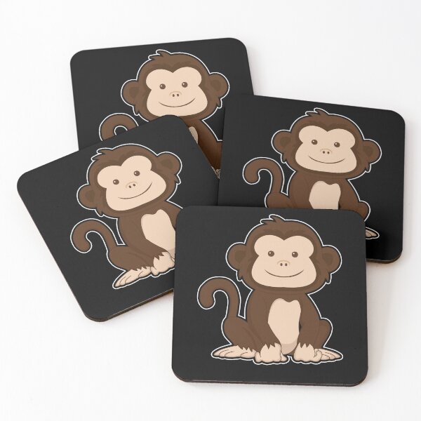 Item preview, Monkey monkey forest animals comic animal lover gift designed and sold by redshirtz.
