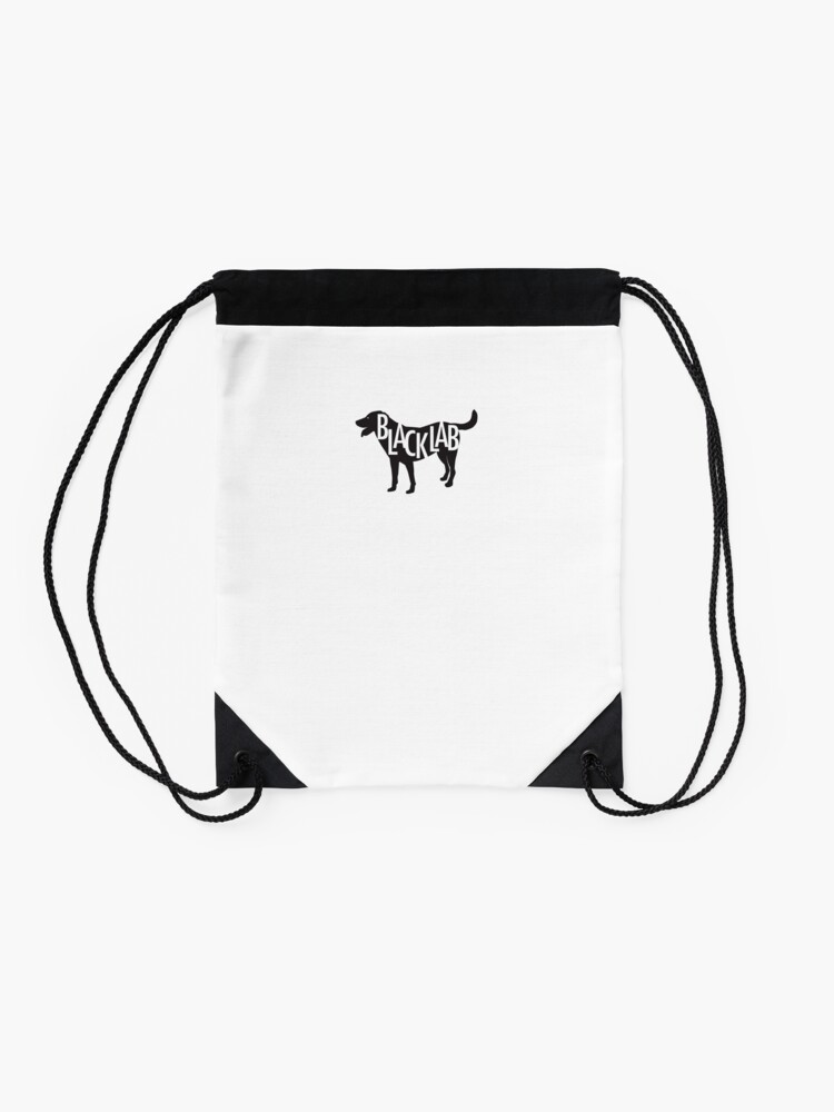 Alternate view of Black Lab Drawstring Bag