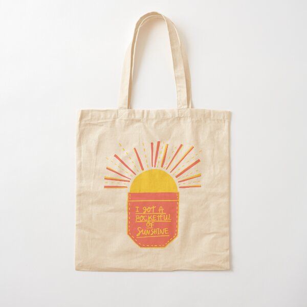 Pocketful of Sunshine Cotton Tote Bag