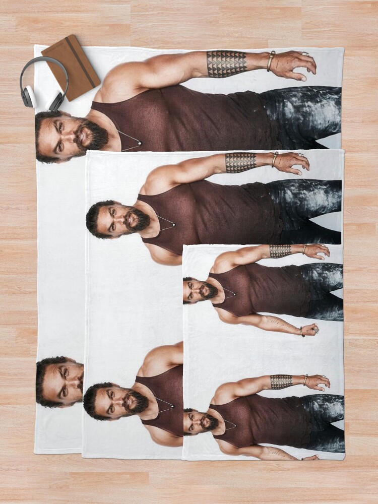 "jason momoa" Throw Blanket by mikacu Redbubble