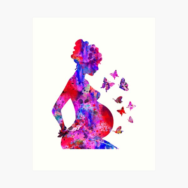 Item preview, Pregnancy, pregnant woman designed and sold by Rosaliartbook.