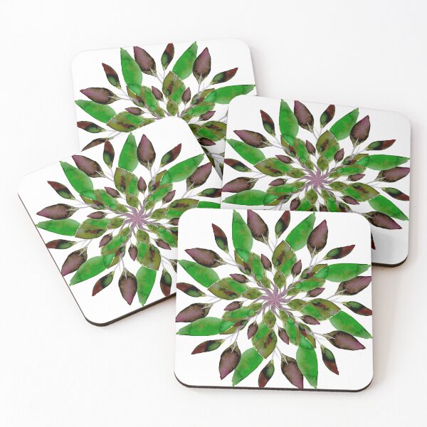 Item preview, watercolor branch mandala designed and sold by AnnaBaldon.
