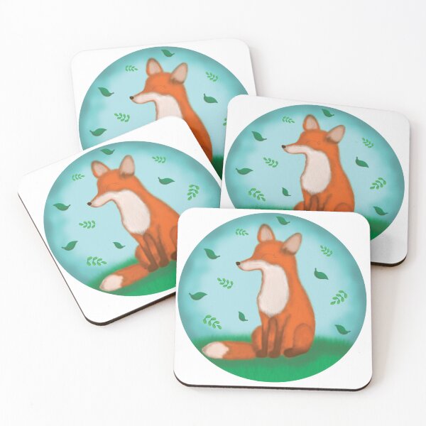 Item preview, Fox and leaves designed and sold by Juliana  Costa.