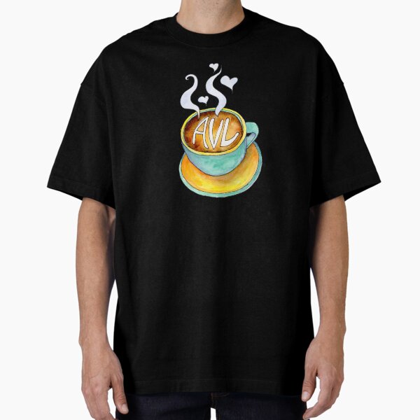 I love Asheville a Latte Oversized T-Shirt