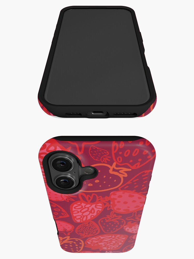 Thumbnail 3 of 4, iPhone Case, Strawberry Love designed and sold by annieriker.
