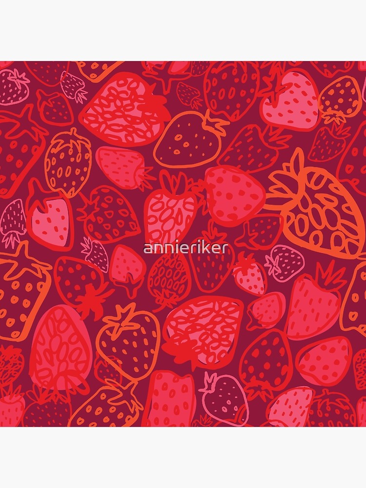 Thumbnail 2 of 2, Tote Bag, Strawberry Love designed and sold by annieriker.