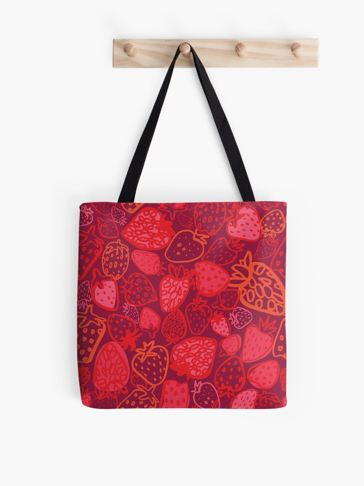 Thumbnail 1 of 2, Tote Bag, Strawberry Love designed and sold by annieriker.