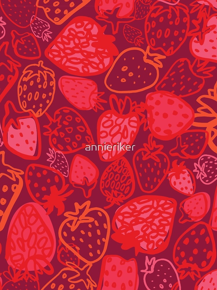 Thumbnail 5 of 5, Graphic T-Shirt, Strawberry Love designed and sold by annieriker.