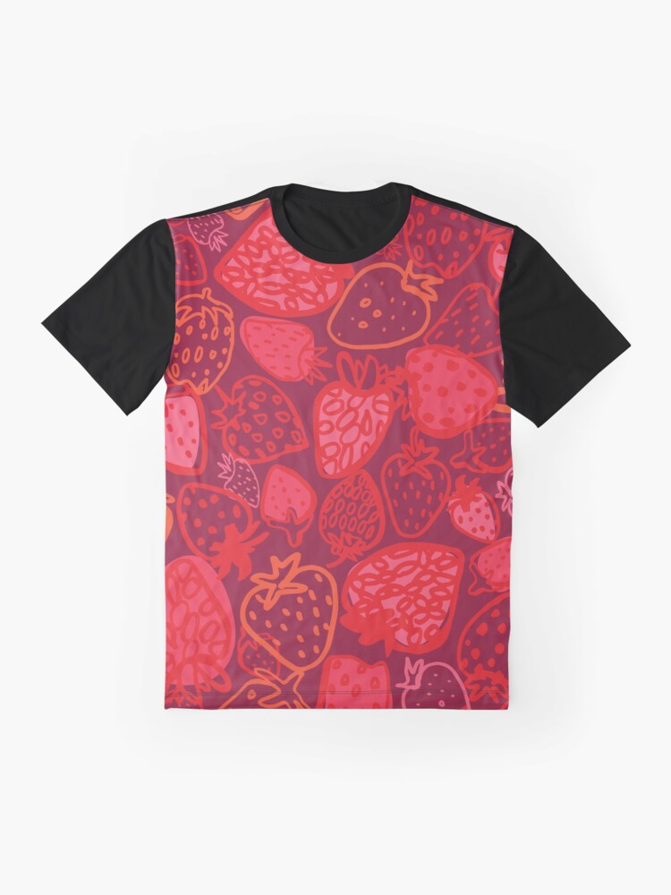 Thumbnail 4 of 5, Graphic T-Shirt, Strawberry Love designed and sold by annieriker.