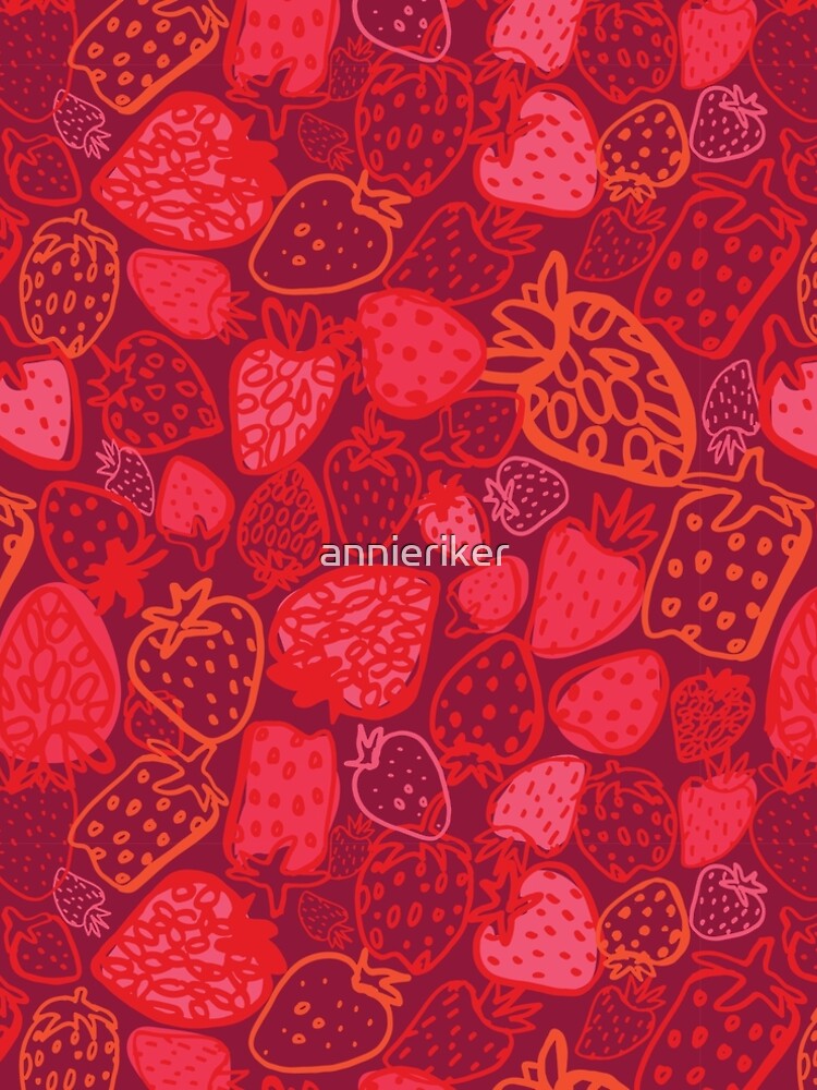 Thumbnail 4 of 4, A-Line Dress, Strawberry Love designed and sold by annieriker.