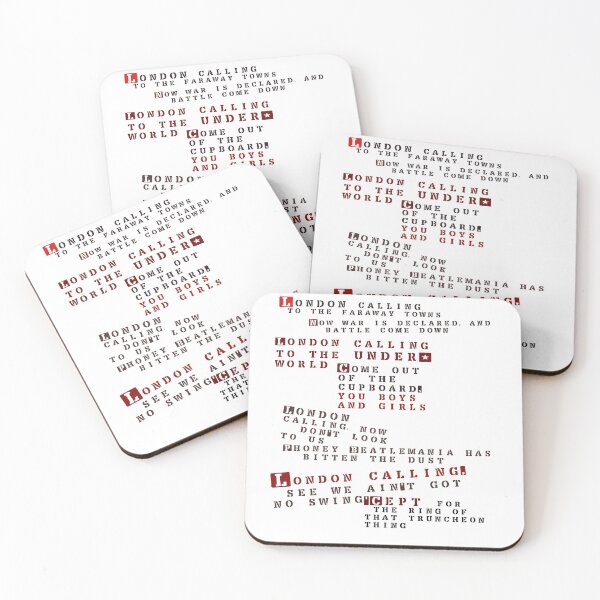 Item preview, London calling lyrics designed and sold by Flashboy.