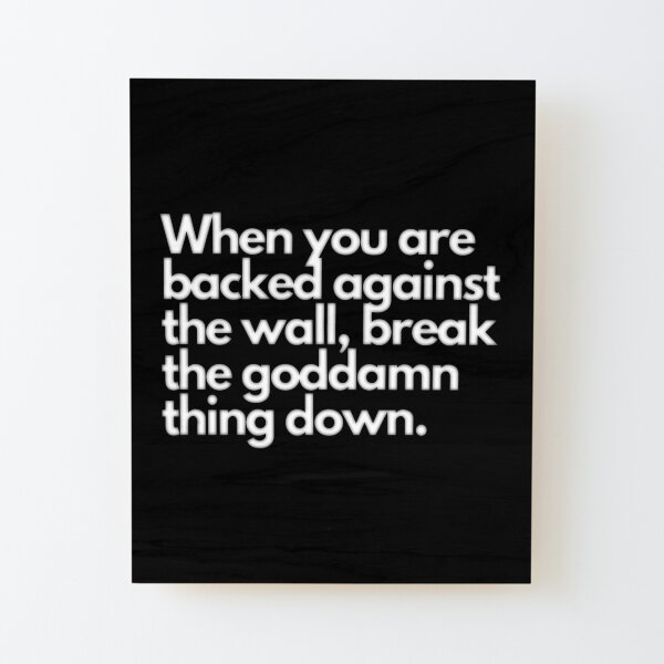 Motivation Wood Mounted Print