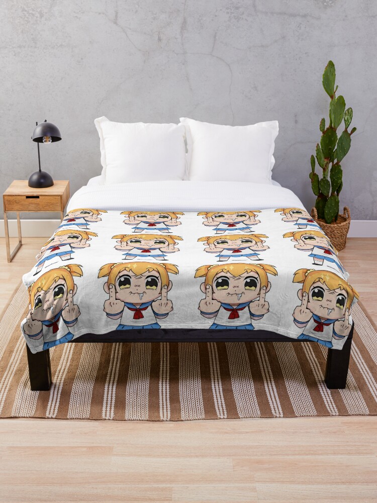 Pop Team Epic - Popuko" Throw Blanket for by tyty123496 Redbubble