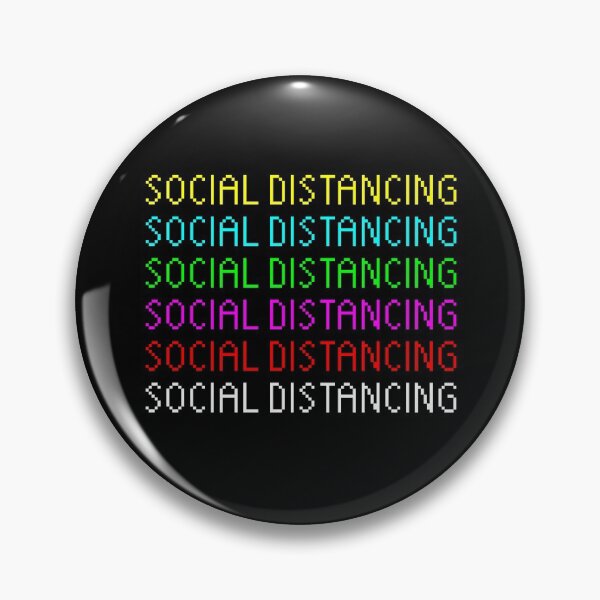 Item preview, Social Distancing Text X6 designed and sold by RealThessalia.