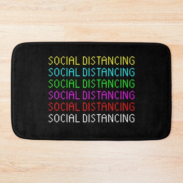 Item preview, Social Distancing Text X6 designed and sold by RealThessalia.