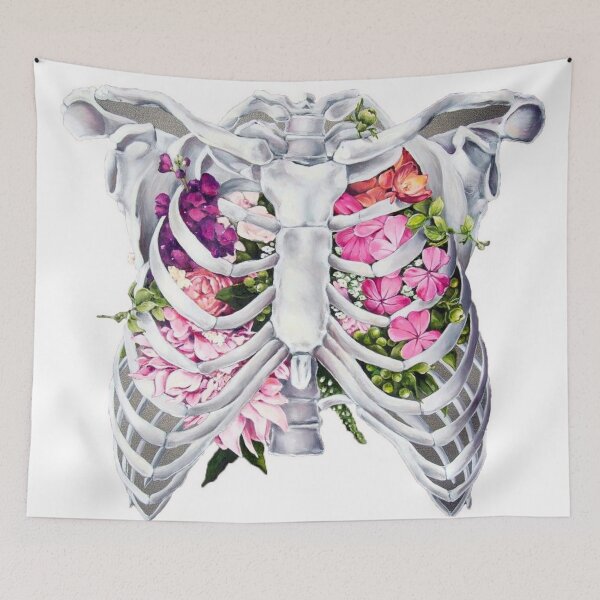 Item preview, Skeleton and flowers designed and sold by Aleksey Alekseev.