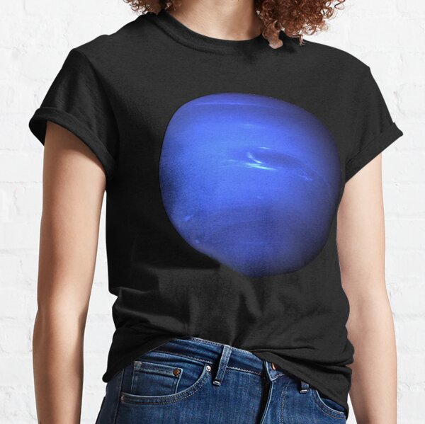 NASA. JPL image. Planet Neptune. Great Dark Spot. Voyager 2. Classic T-Shirt