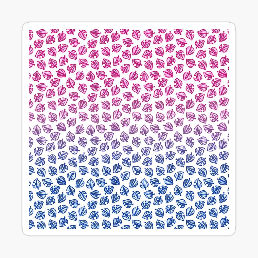 Bi Acnh Leaf Pattern Art Print By Rensflr Redbubble