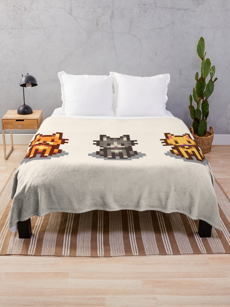 Aperçu 1 sur 6. Plaid avec l'œuvre Animaux de compagnie de Stardew Valley : 3 chats créée et vendue par r9440.