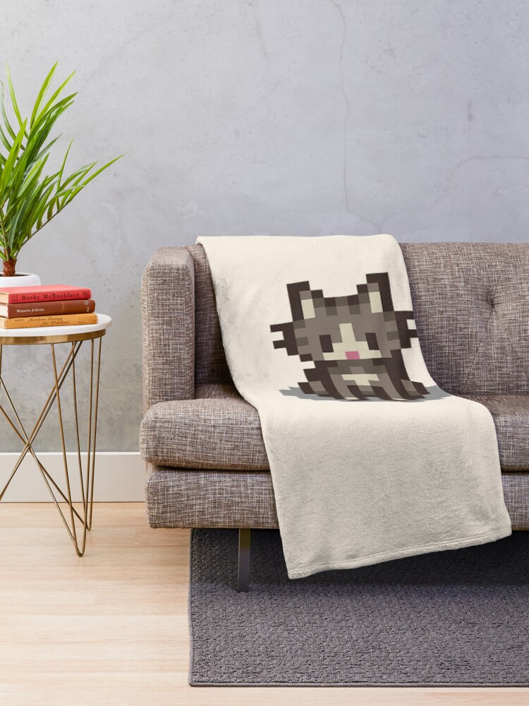 Aperçu 2 sur 6. Plaid avec l'œuvre Animaux de compagnie de Stardew Valley : 3 chats créée et vendue par r9440.