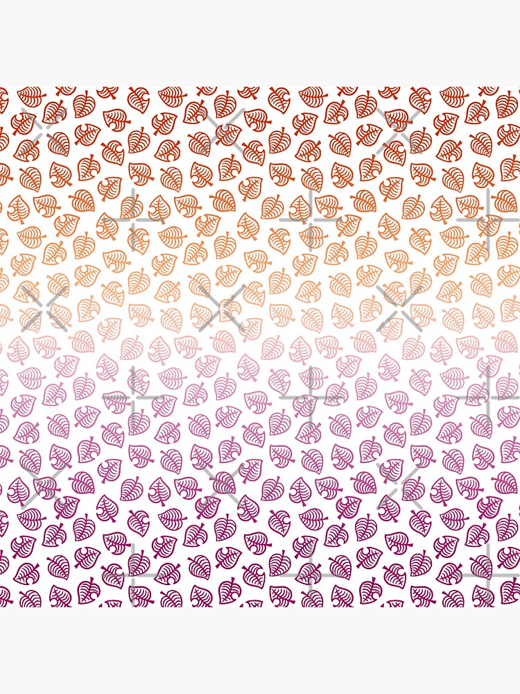 Lesbian Acnh Leaf Pattern Postcard By Rensflr Redbubble