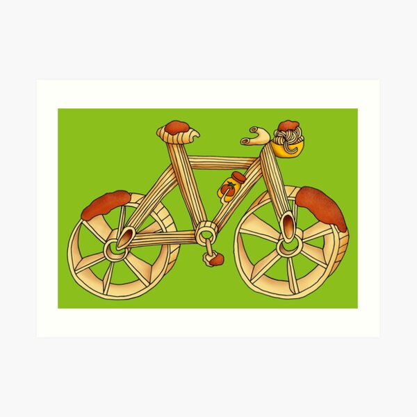 Biked Ziti Art Print
