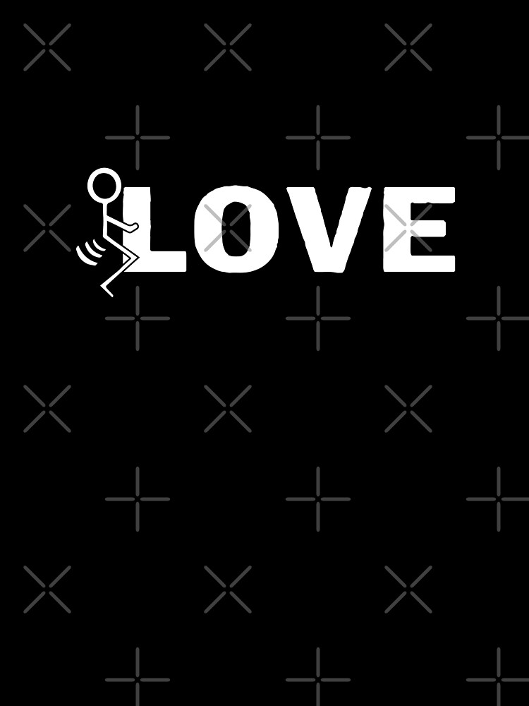 Thumbnail 5 of 5, Graphic T-Shirt, Fuck love stick figure designed and sold by Teecha.