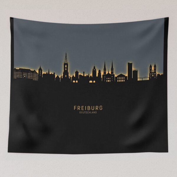 Item preview, Freiburg Germany Skyline designed and sold by ArtPrints.