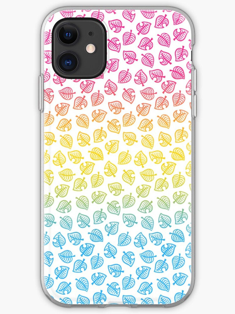 Pan Acnh Leaf Pattern Iphone Case Cover By Rensflr Redbubble