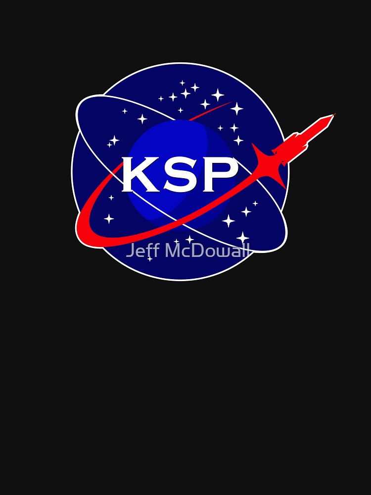 Thumbnail 7 of 7, Essential T-Shirt, KSP Space Agency logo designed and sold by JMcDowallDesign.