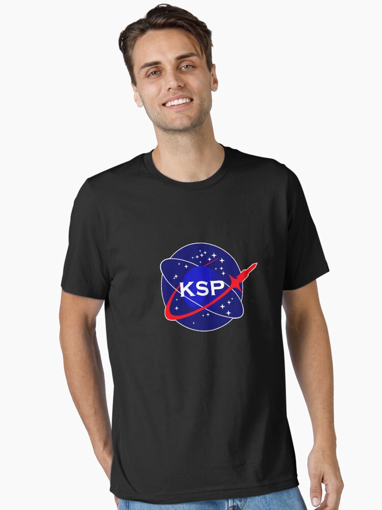 Thumbnail 1 of 7, Essential T-Shirt, KSP Space Agency logo designed and sold by JMcDowallDesign.
