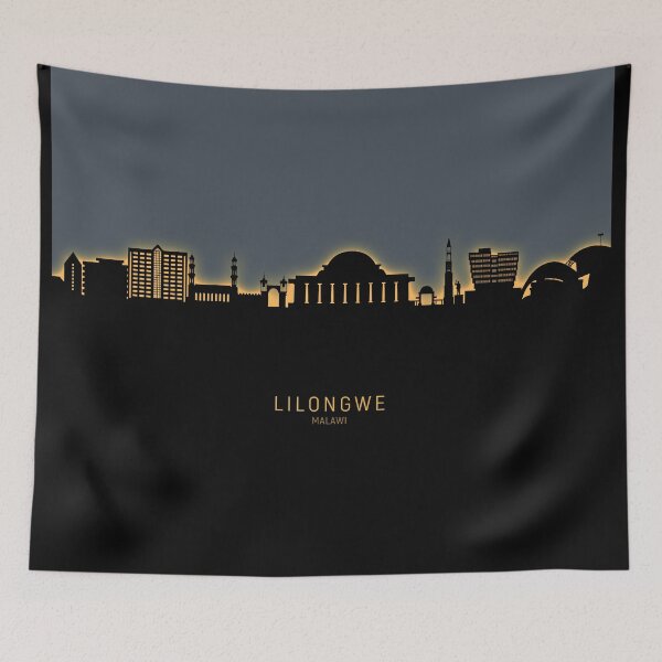 Item preview, Lilongwe Malawi Skyline designed and sold by ArtPrints.