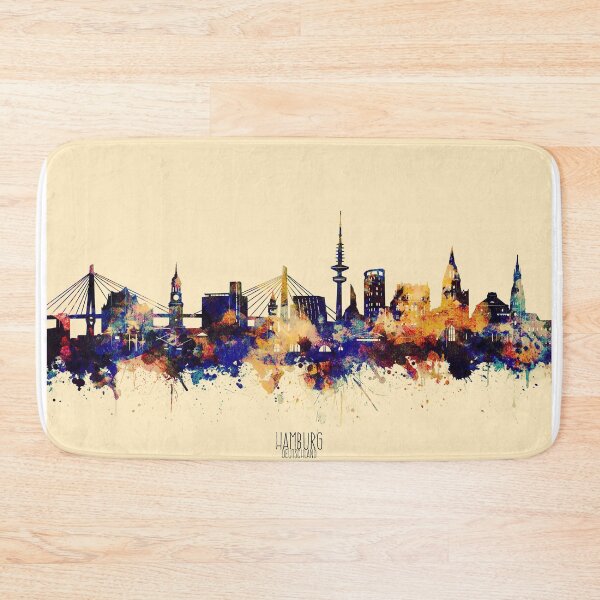 Item preview, hamburg skyline designed and sold by BekimART2.
