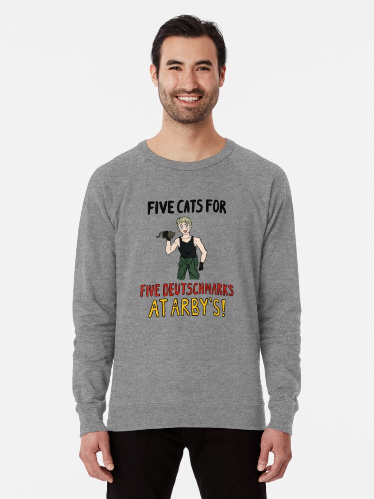 Five Cats For Five Deutsch Marks Lightweight Sweatshirt By