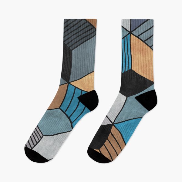 Item preview, Colorful Concrete Cubes 2 - Blue, Grey, Brown designed and sold by Zoltan Ratko.