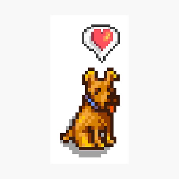 Item preview, Stardew Valley Happy Dog (Sitting) designed and sold by r9440.