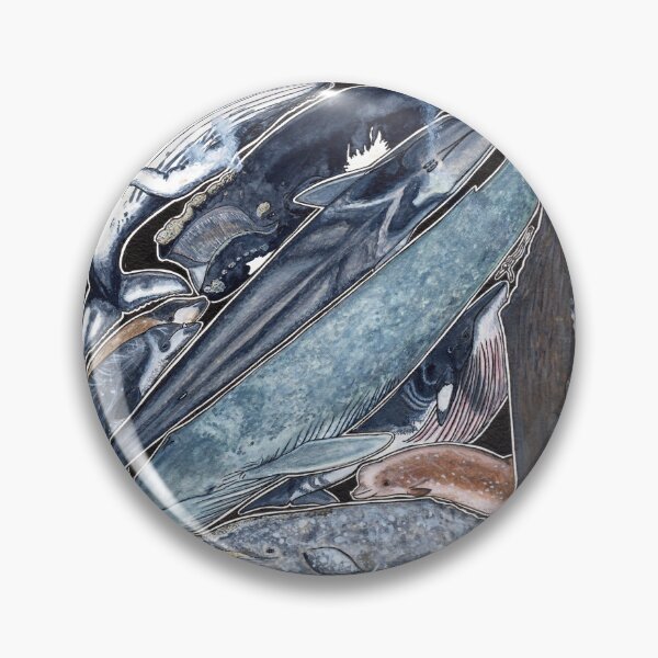 Item preview, Sperm whale, grey, blue, fin, minke and right whales designed and sold by chloeyzoard.