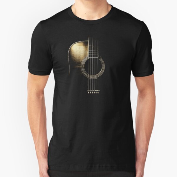 Acoustic Guitar Lite (please see description) Slim Fit T-Shirt