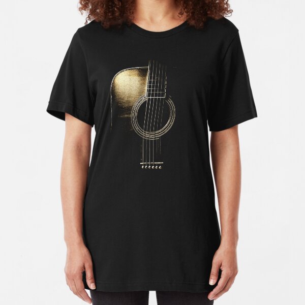 Acoustic Guitar Lite (please see description) Slim Fit T-Shirt