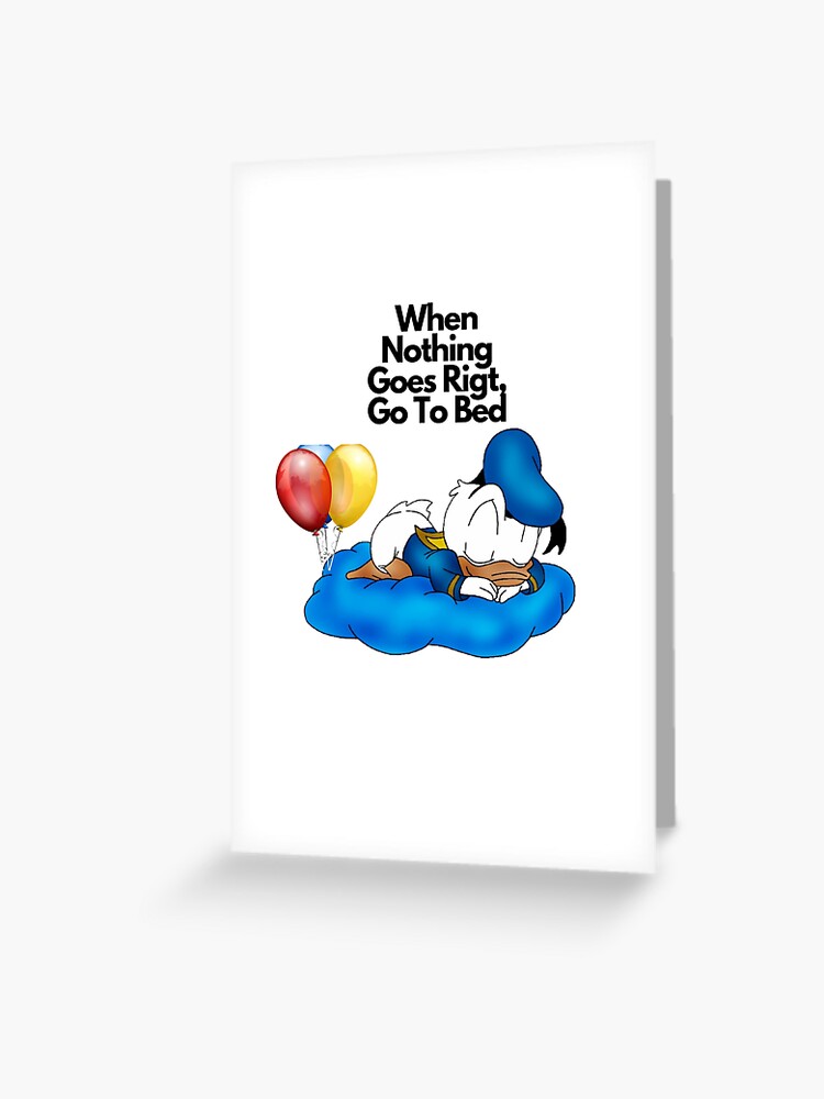 Tarjetas de felicitación «pato donald dormido» de NewDegree pato donald Tarjetas de felicitación «pato donald dormido» de NewDegree