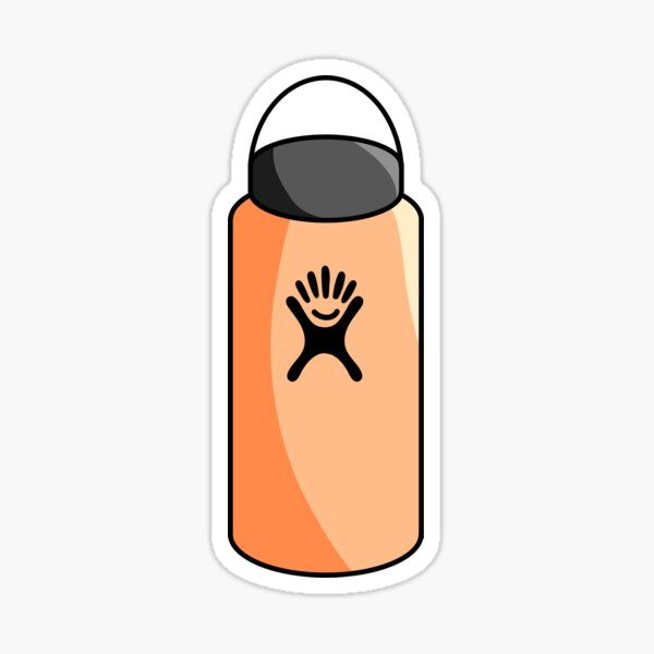 Orange Hydro Flask Sticker for Sale by EBRBR