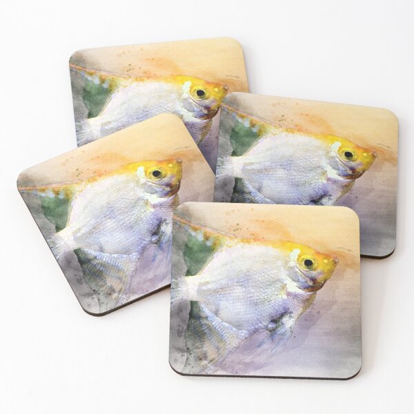 Item preview, Pterophyllum Scalare yellow fish underwater close-up designed and sold by Grégory DUBUS.