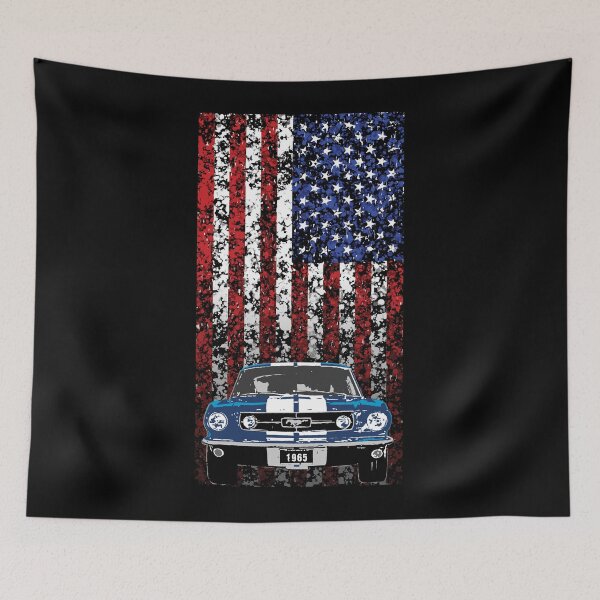 Item preview, American muscle - 65 Mustang - Flag designed and sold by M3EX.