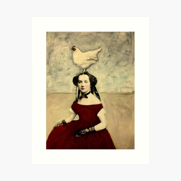 Queen Hen Art Print