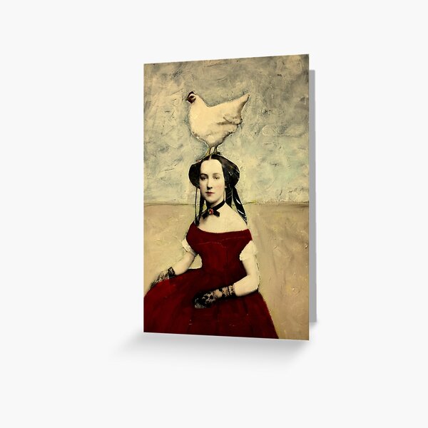 Queen Hen Greeting Card