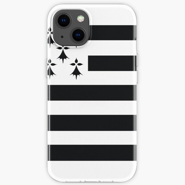 Bretagne gwenn ha du drapeau breton Coque souple iPhone