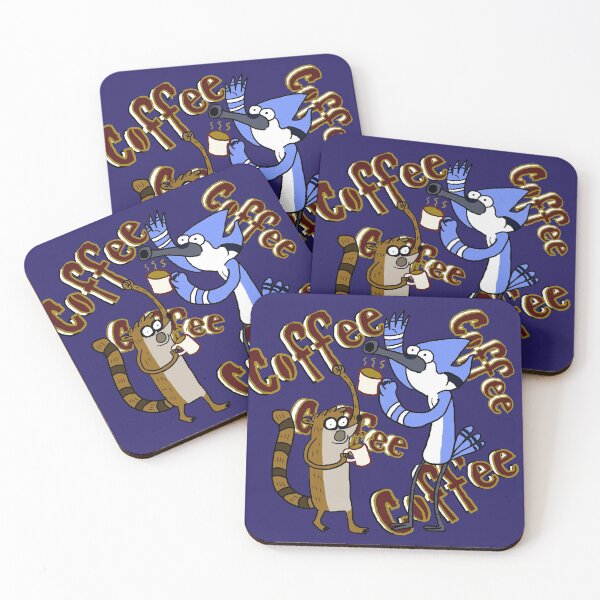 Item preview, Coffee Coffee/Mordecai and Rigby designed and sold by kestrada2906.