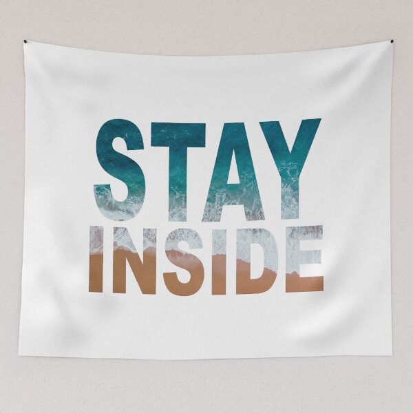 Item preview, Stay Inside Corona Virus Message designed and sold by leannarpfeffer.