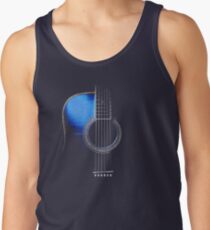 Camisetas de tirantes para hombre Guitarra Acústica Azul Hi-Lite