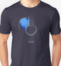 Camiseta unisex Guitarra Acústica Azul Hi-Lite
